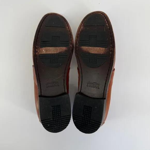 Johnston &amp; Murphy Mens Loafers 12M Aragon Kiltie 3370 Leather Tassel Dress Shoe