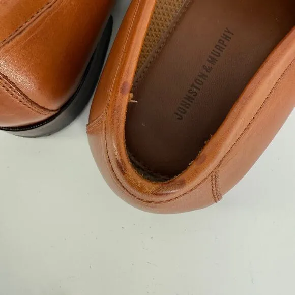 Johnston &amp; Murphy Mens Loafers 12M Aragon Kiltie 3370 Leather Tassel Dress Shoe