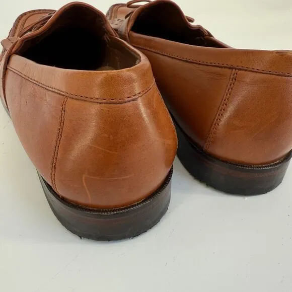Johnston &amp; Murphy Mens Loafers 12M Aragon Kiltie 3370 Leather Tassel Dress Shoe