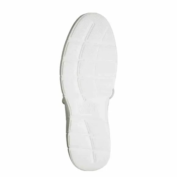 Johnston &amp; Murphy Shoes Men's 8.5M Parsons Knit U Throat White Gray Sneakers