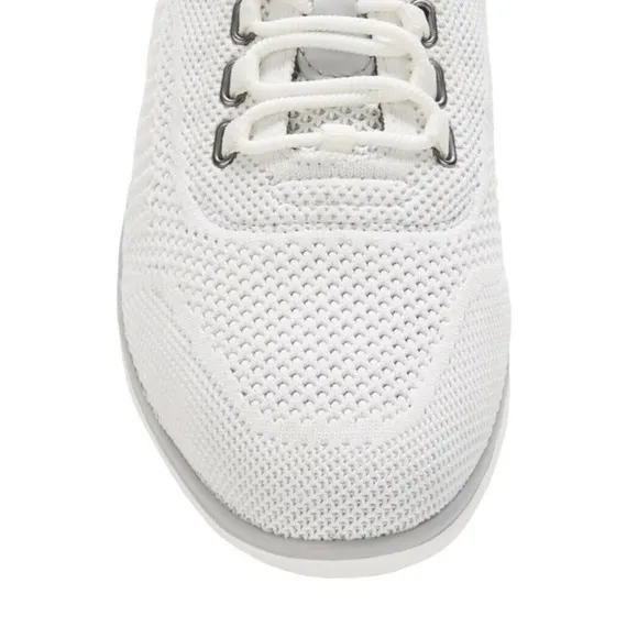 Johnston &amp; Murphy Shoes Men's 8.5M Parsons Knit U Throat White Gray Sneakers