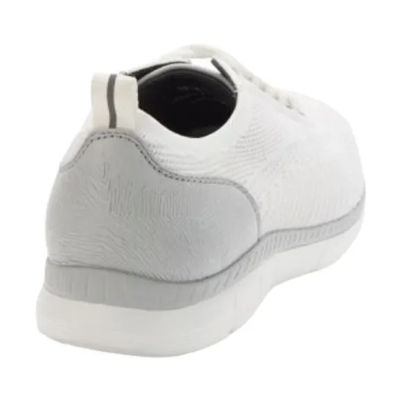Johnston &amp; Murphy Shoes Men's 8.5M Parsons Knit U Throat White Gray Sneakers