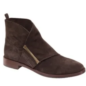 Johnston &amp; Murphy Suede Lola Brown Pull On Boots / Booties