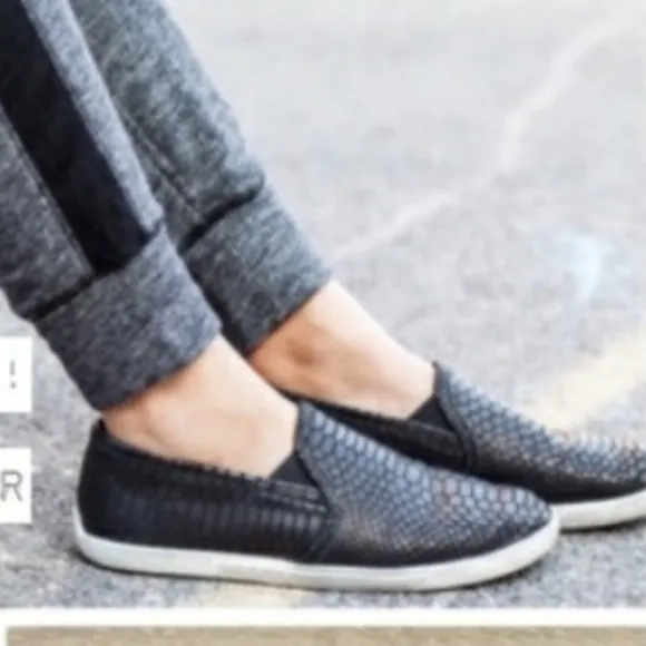 Joie Kidmore Leather Snake Embossed Sneakers