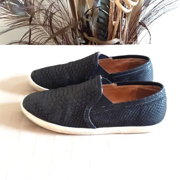 Joie Kidmore Leather Snake Embossed Sneakers