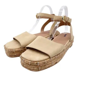 Joie Women's Romanna Beige Cork Platform Sandals Size 11M
