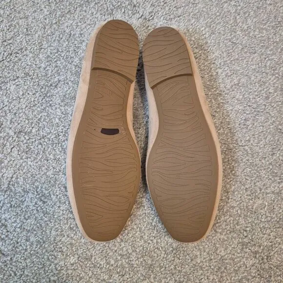 JOIE Women's Suede Loafers Shoes Flats Loafters Size 9.5 Beige
