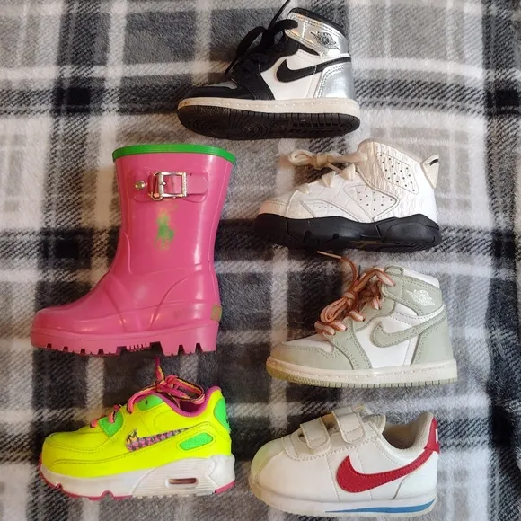 Jordan 1, Jordan 1, Air Max, Nike Cortez, Jordan 6, Polo rain boots ALL SIZE 5C