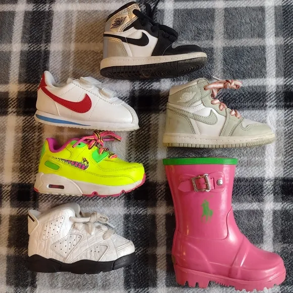 Jordan 1, Jordan 1, Air Max, Nike Cortez, Jordan 6, Polo rain boots ALL SIZE 5C