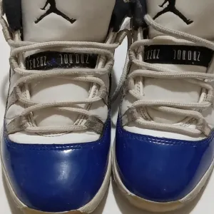 Jordan 11 blue &amp; white  size 1
