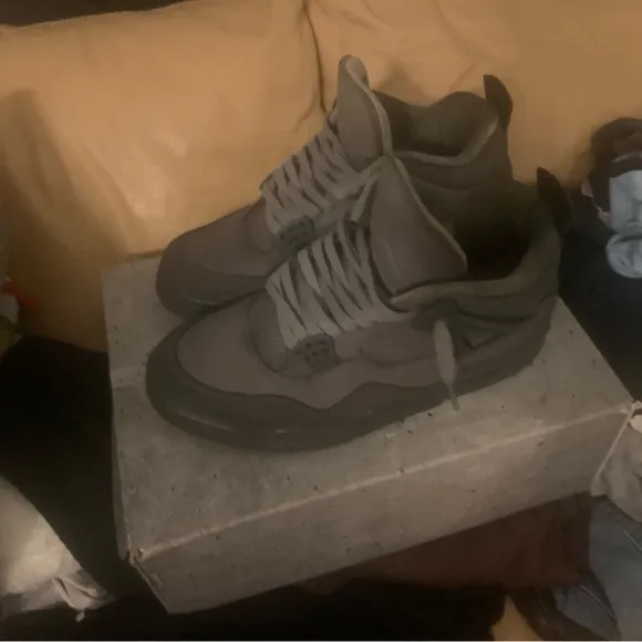 Jordan 4s wet cement new/used twice good condition