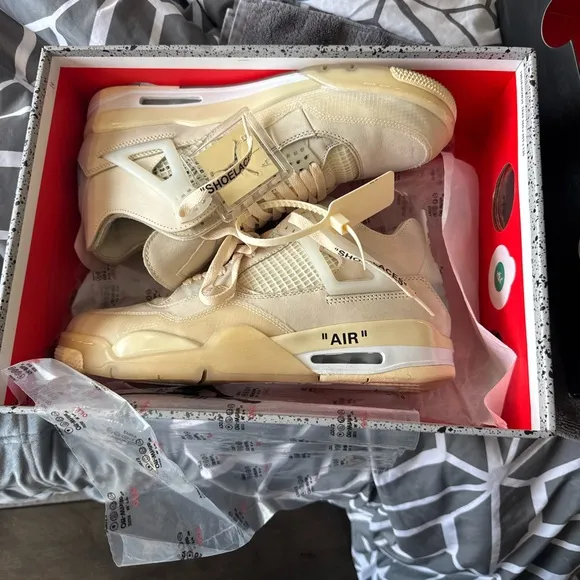 Jordan Cream Sneakers with Iconic Design