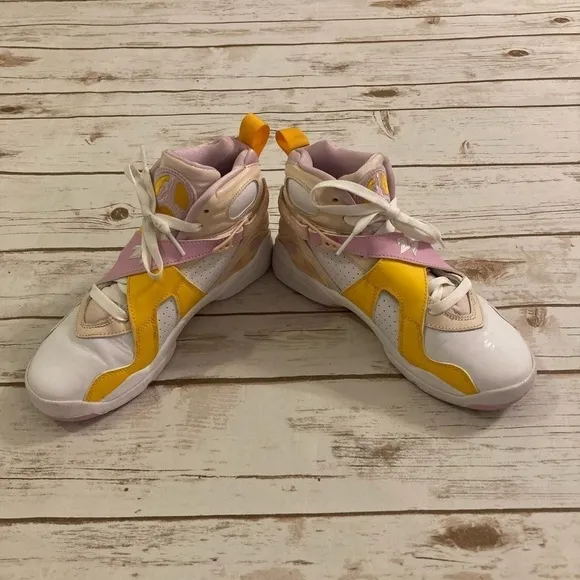 Jordan Kids Air Jordan 8 Retro &quot;Arctic Punch&quot; Sneakers Size 5 Youth