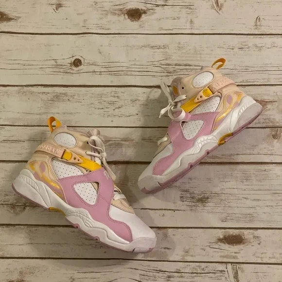 Jordan Kids Air Jordan 8 Retro &quot;Arctic Punch&quot; Sneakers Size 5 Youth