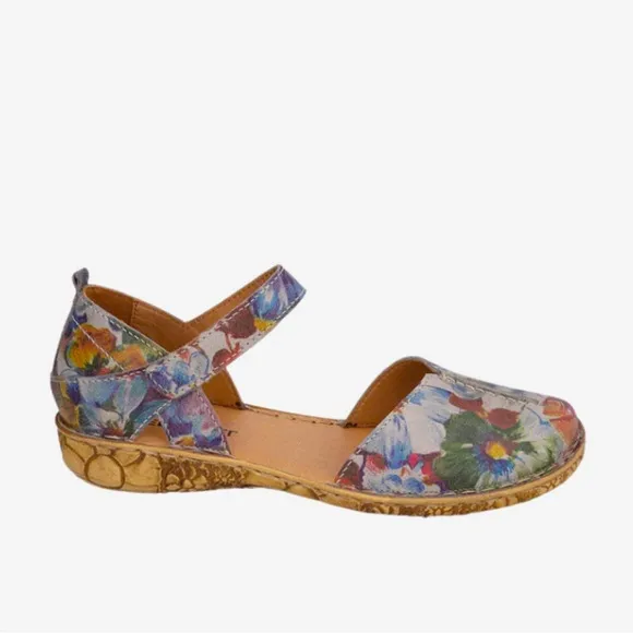 Josef Seibel Rosalie 42”  Floral Closed Toe Sandal Women’s NWT US 6-6.5