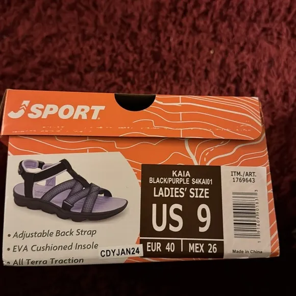 Jsport Ladies' Strap Sandal Size 9