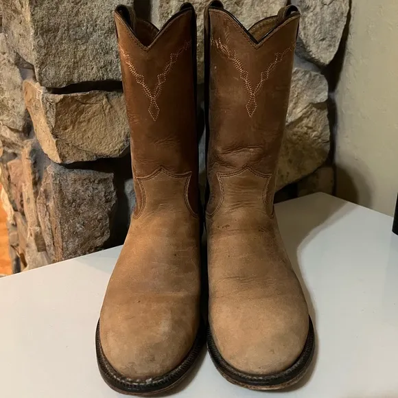 Justin Boots Stampede Round Toe Roper Boots Size 6.5