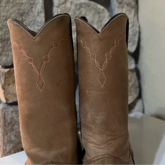 Justin Boots Stampede Round Toe Roper Boots Size 6.5