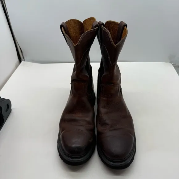 Justin Screwdriver Boots Mens 11 Wide Pull On Western Work Slip Resistant WK4905