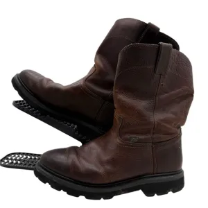 Justin Screwdriver Boots Mens 11 Wide Pull On Western Work Slip Resistant WK4905