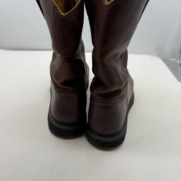 Justin Screwdriver Boots Mens 11 Wide Pull On Western Work Slip Resistant WK4905
