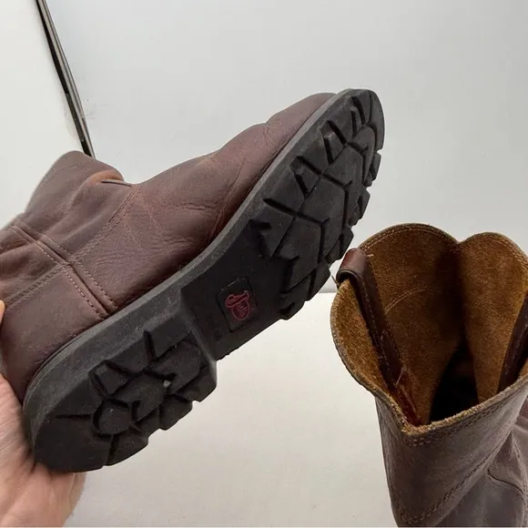 Justin Screwdriver Boots Mens 11 Wide Pull On Western Work Slip Resistant WK4905
