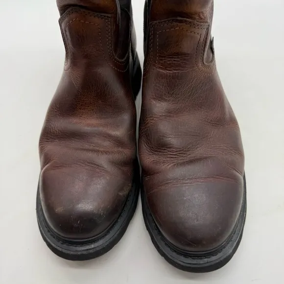 Justin Screwdriver Boots Mens 11 Wide Pull On Western Work Slip Resistant WK4905
