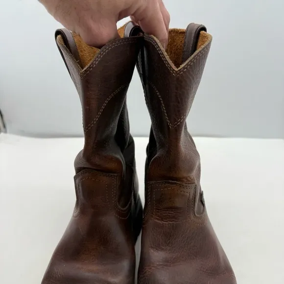 Justin Screwdriver Boots Mens 11 Wide Pull On Western Work Slip Resistant WK4905
