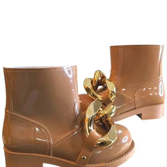 JW Anderson Chain-Embellished Pull-On Ankle Boots...Size 6