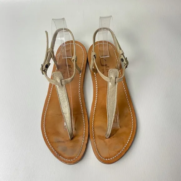 K. Jacques St. Tropez T-Strap Sandals - sz 39