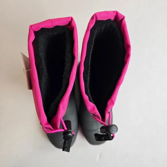 Kamik Snobuster 1 Kids Size 1 Charcoal Magenta Snow Boots Winter