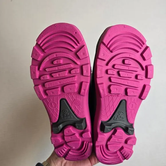 Kamik Snobuster 1 Kids Size 1 Charcoal Magenta Snow Boots Winter