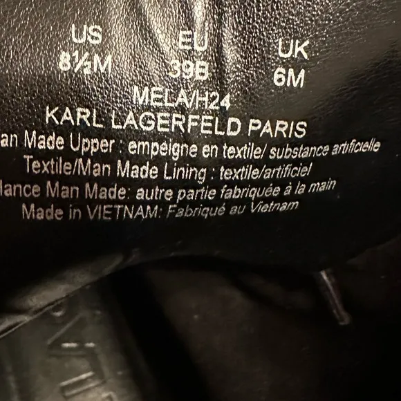 Karl Lagerfeld boots  size 8 1/2