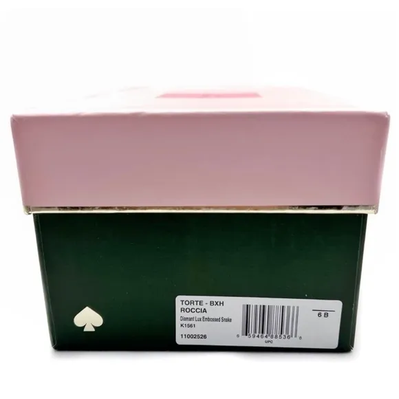 Kate Spade Loafer Torte Flat Leather Slip-on Snakeskin Print Shoes Size 6