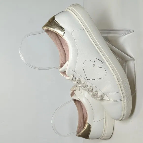 Kate Spade New York Angelise white leather sneakers womans size 8 EU 38.5