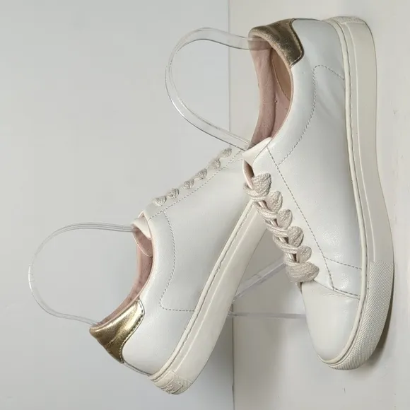 Kate Spade New York Angelise white leather sneakers womans size 8 EU 38.5