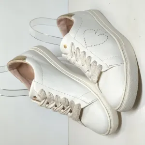 Kate Spade New York Angelise white leather sneakers womans size 8 EU 38.5