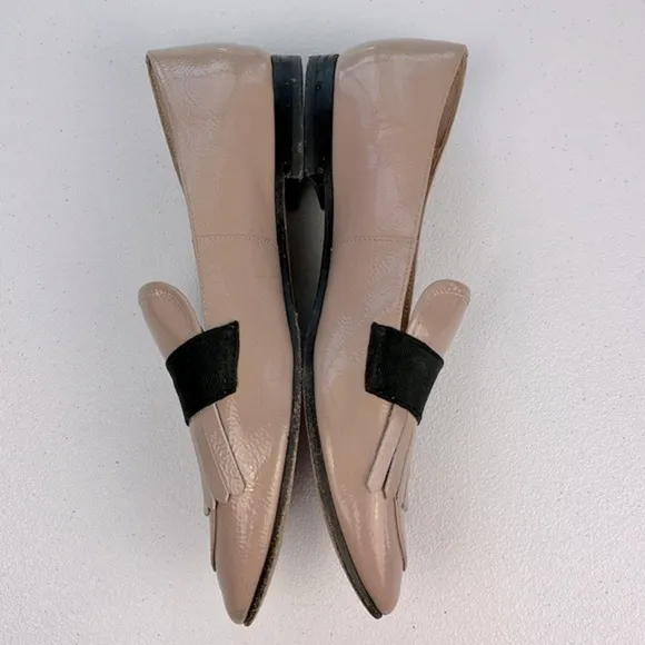 Kate Spade New York Cayla Fringe Flats Patent Leather Vero Cuoio Loafers Taupe