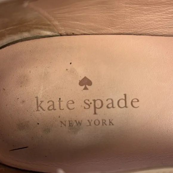 Kate Spade New York Cayla Fringe Flats Patent Leather Vero Cuoio Loafers Taupe