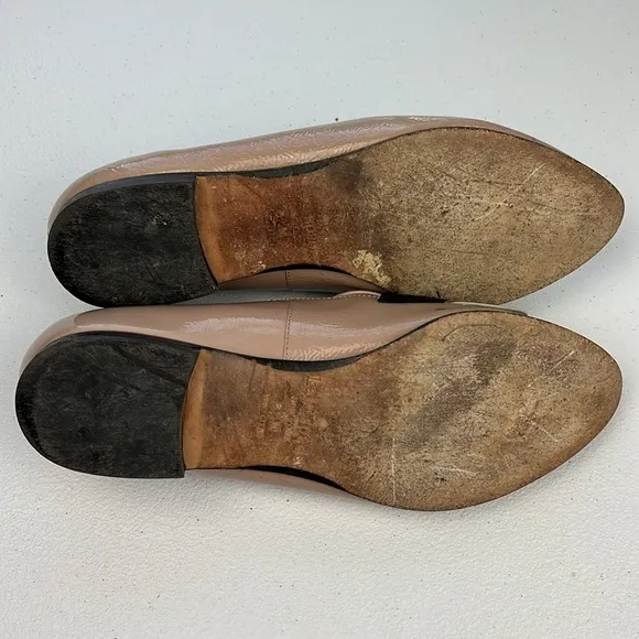 Kate Spade New York Cayla Fringe Flats Patent Leather Vero Cuoio Loafers Taupe