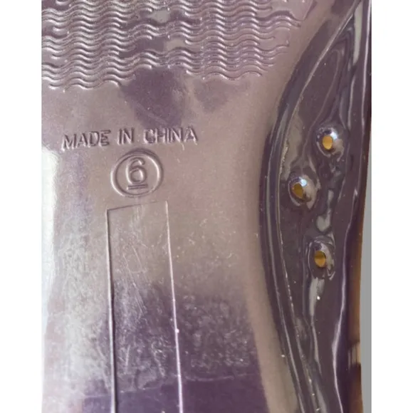 Kate Spade New York Purple Jelly Bow Ballerina Flats Size 6