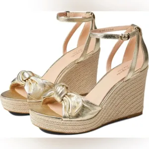 kate spade New York Wedge Sandals Sz. 9.5 Pale Gold