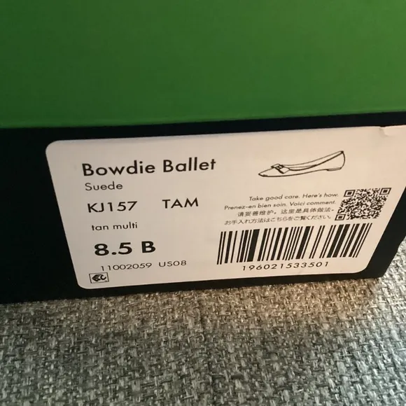 kate spade new york Women's Bowdie Ballet Flats, size 8.5