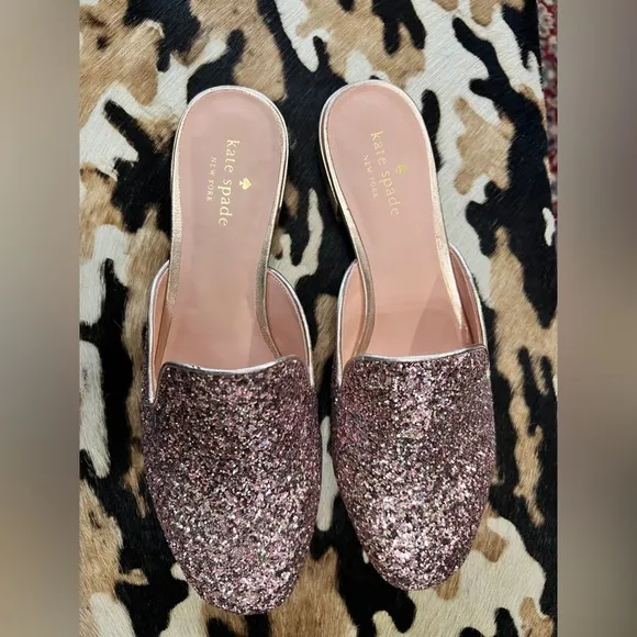 Kate Spade Pink Glitter Women's Loafers