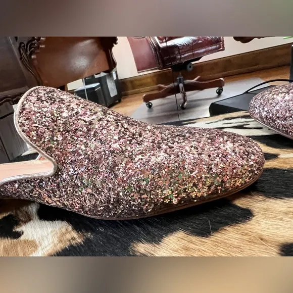 Kate Spade Pink Glitter Women's Loafers