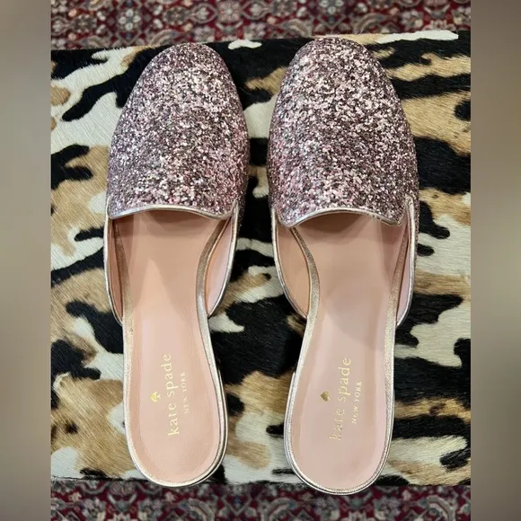 Kate Spade Pink Glitter Women's Loafers