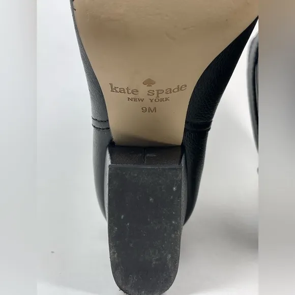 KATE SPADE Women’s Leather Ankle Boots Bow Accent Size 9M