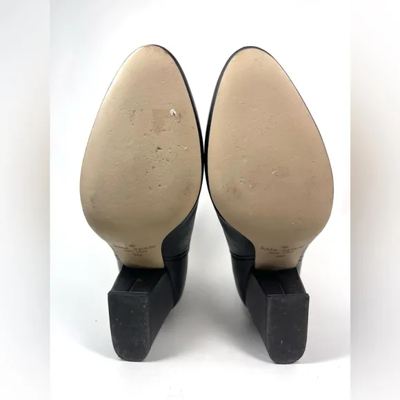 KATE SPADE Women’s Leather Ankle Boots Bow Accent Size 9M