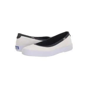 Keds Bryn Canvas Ballet Women’s White Navy Flats/Sz:11/NWT