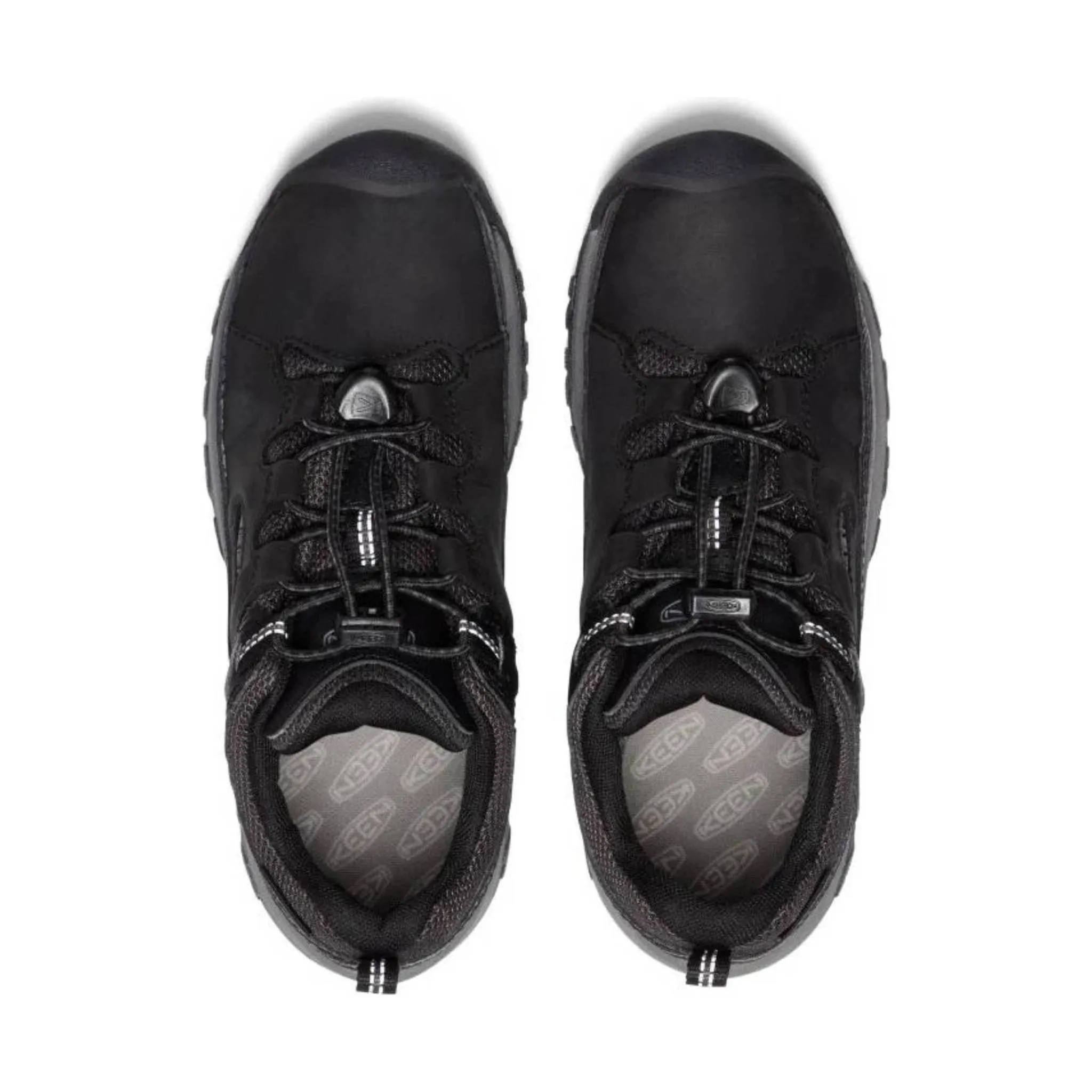 KEEN Big Kids' Targhee Low - Black/Steel Grey